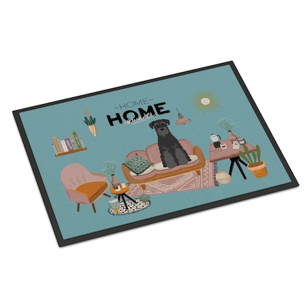 18 X 27 In. Black Standard Schnauzer Sweet Home Indoor Or Outdoor Mat